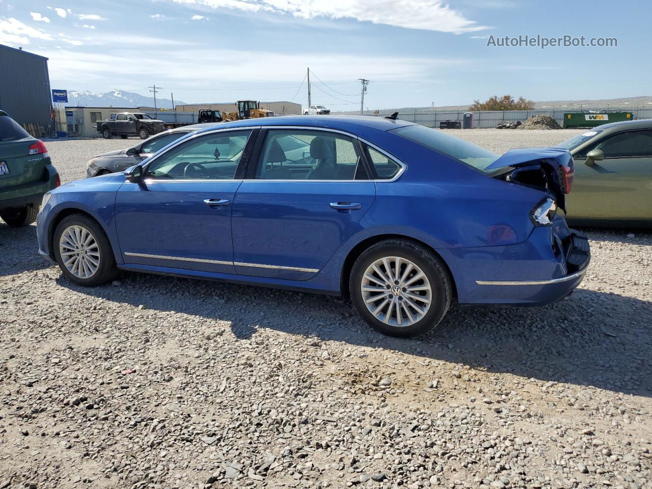 2017 Volkswagen Passat Se Blue vin: 1VWBT7A34HC065961