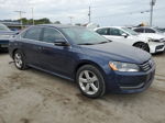 2014 Volkswagen Passat Se Синий vin: 1VWBT7A35EC049781