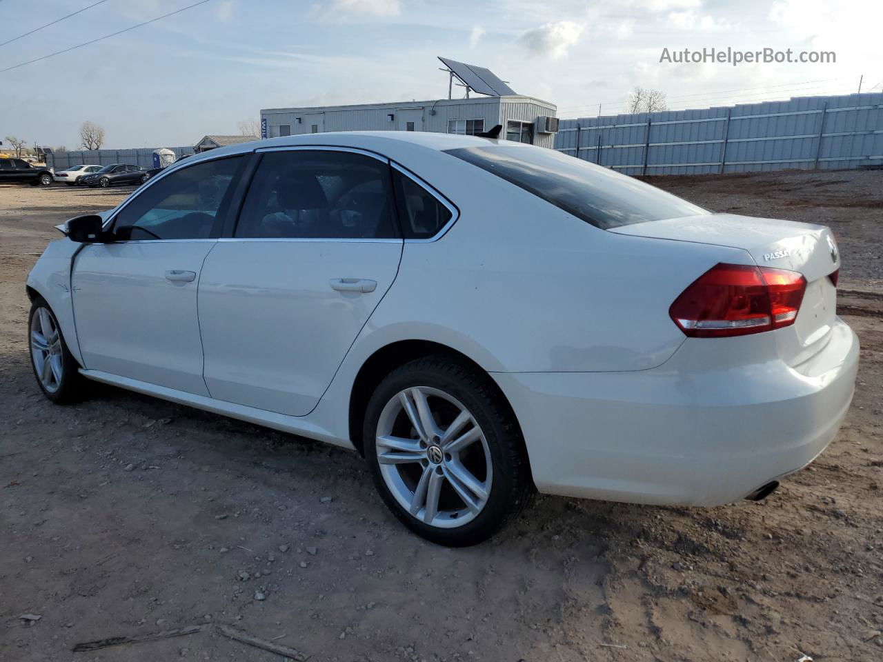 2014 Volkswagen Passat Se White vin: 1VWBT7A35EC068430