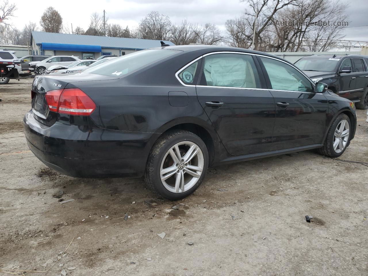 2014 Volkswagen Passat Se Черный vin: 1VWBT7A35EC099855