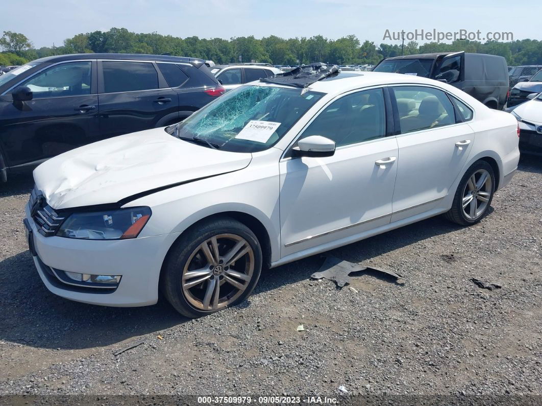 2015 Volkswagen Passat 1.8t Se W/sunroof & Nav White vin: 1VWBT7A35FC003580