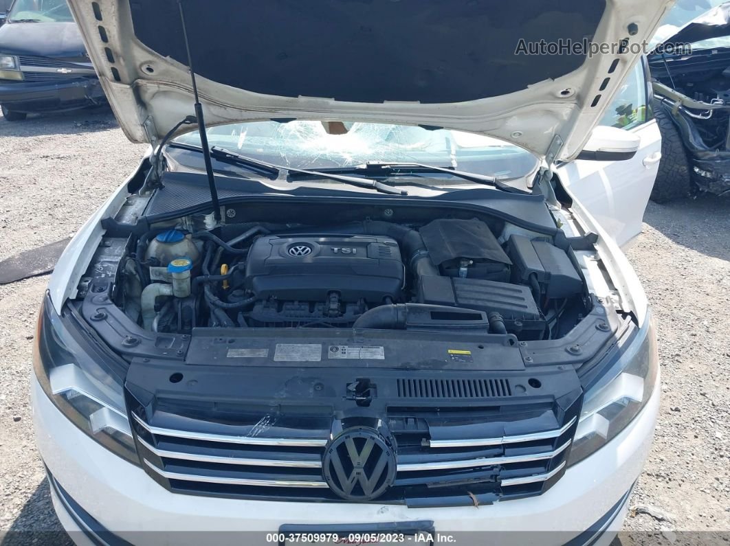 2015 Volkswagen Passat 1.8t Se W/sunroof & Nav White vin: 1VWBT7A35FC003580