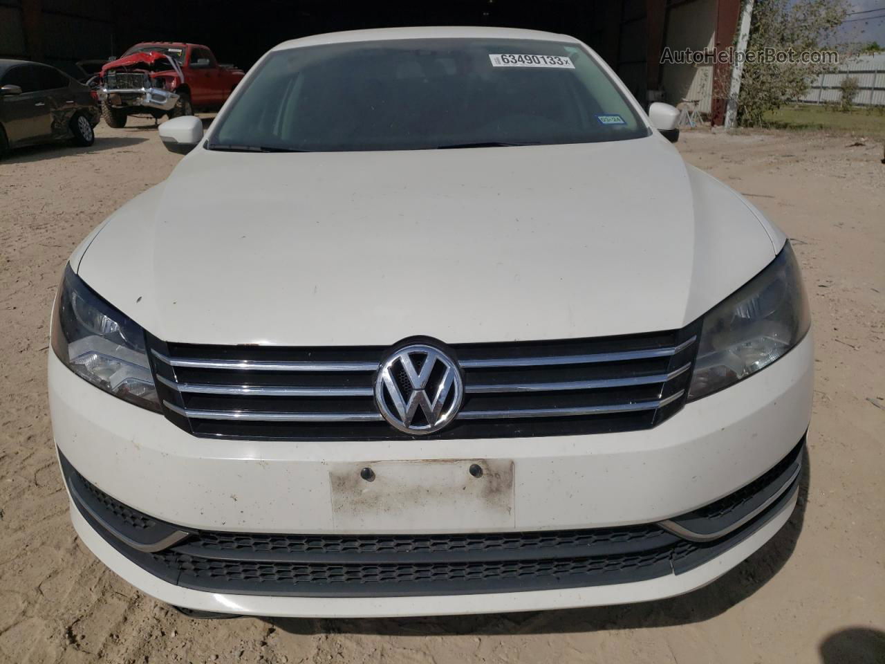 2015 Volkswagen Passat Se White vin: 1VWBT7A35FC027118