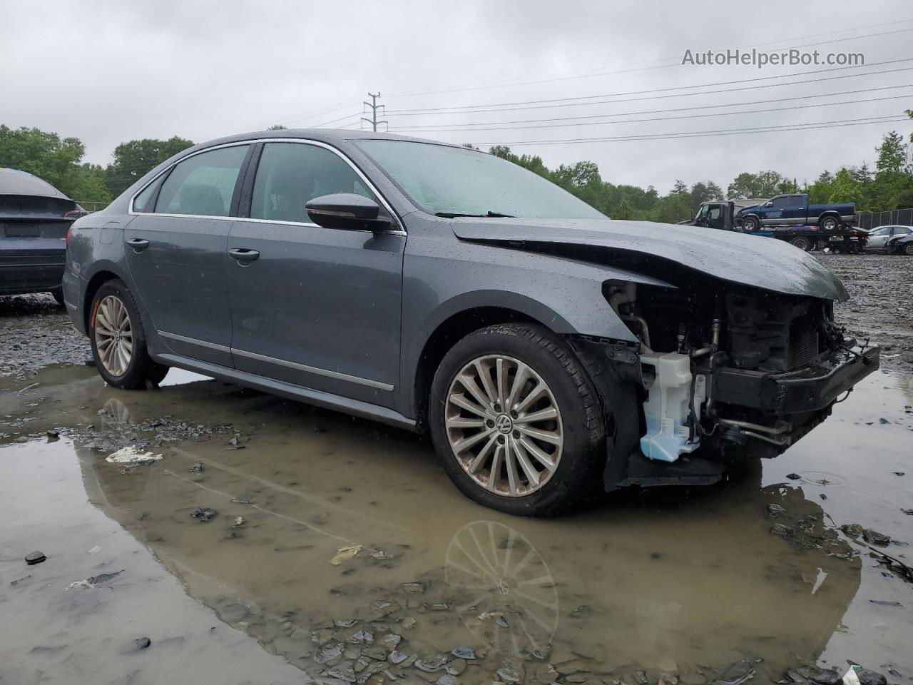 2016 Volkswagen Passat Se Серый vin: 1VWBT7A35GC048603