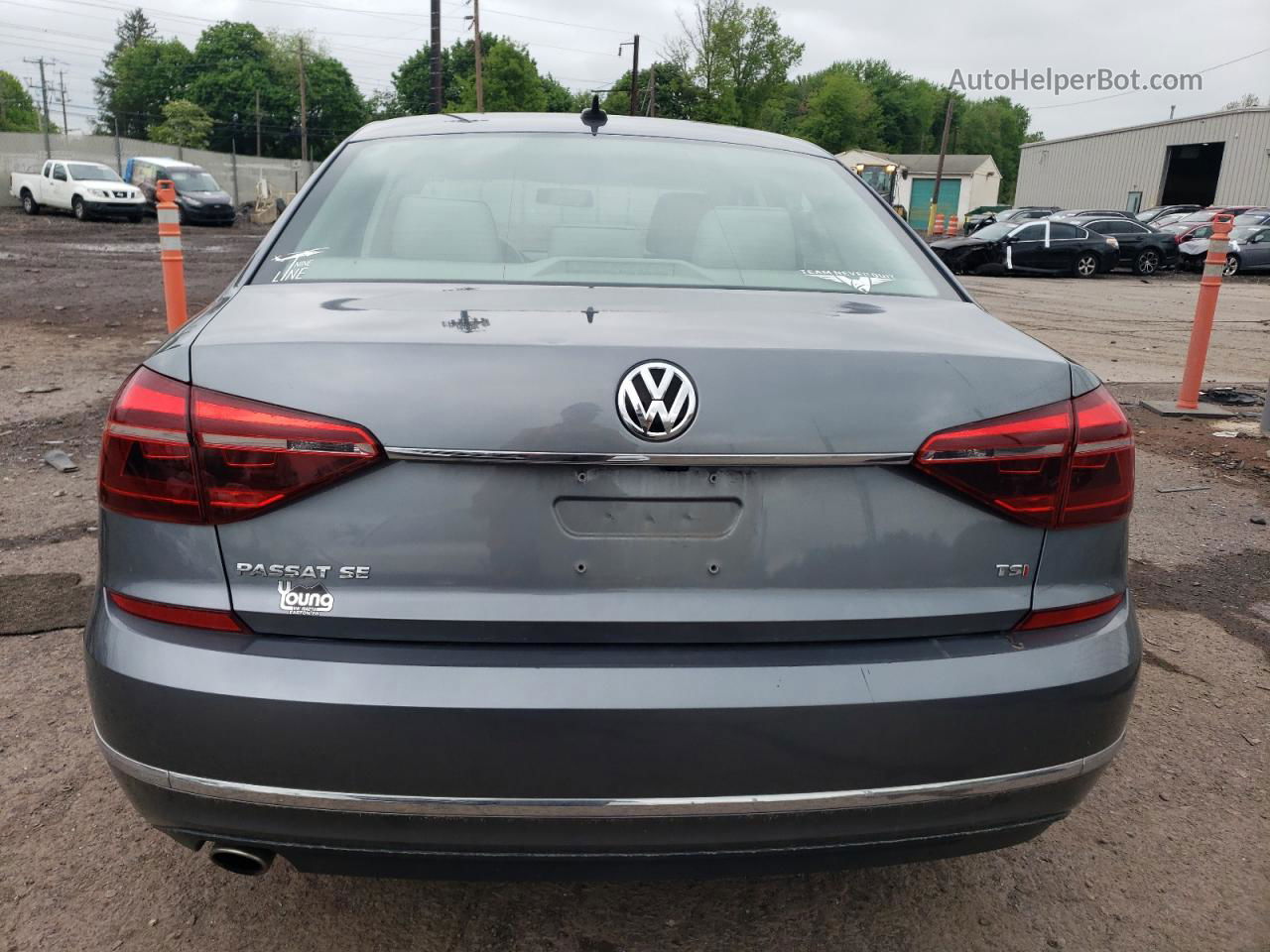 2017 Volkswagen Passat Se Серый vin: 1VWBT7A35HC021421