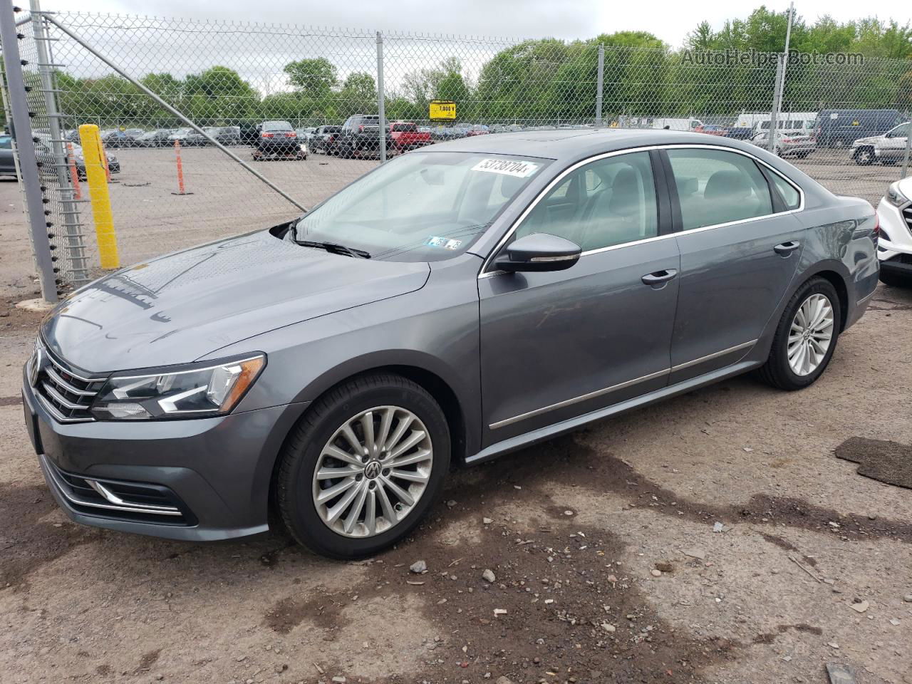 2017 Volkswagen Passat Se Gray vin: 1VWBT7A35HC021421