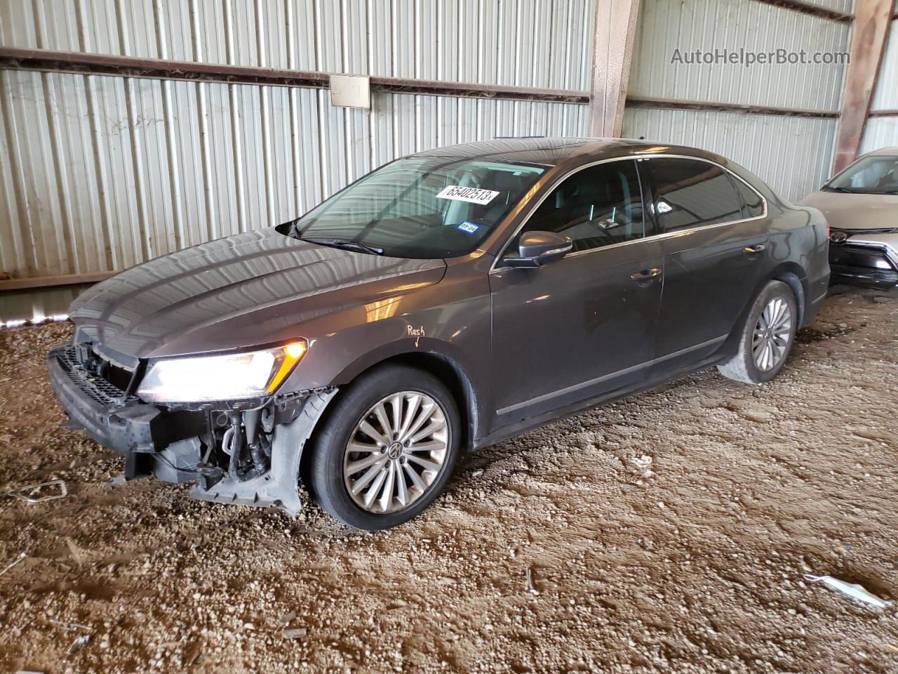 2017 Volkswagen Passat Se Серый vin: 1VWBT7A35HC040390