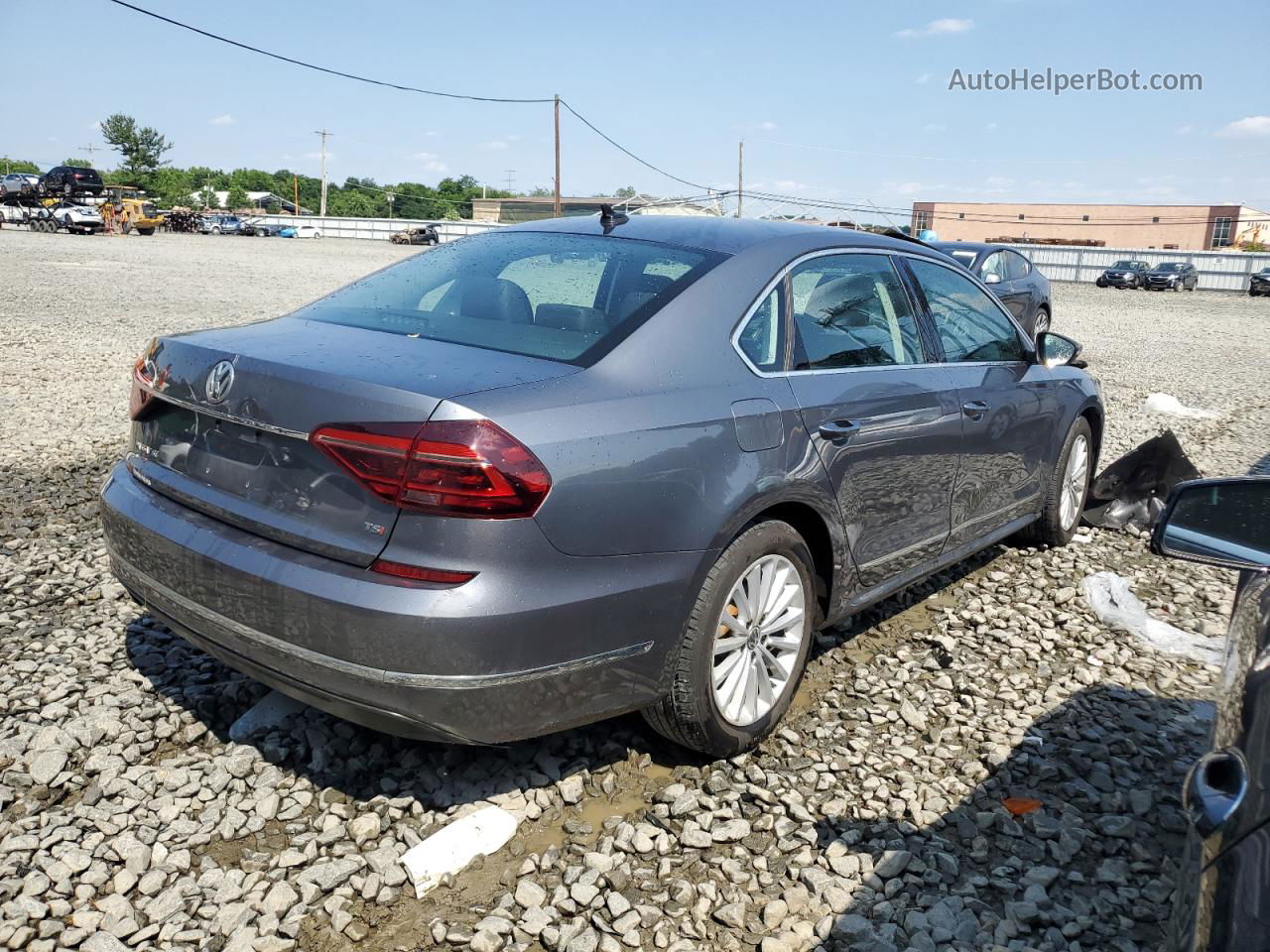 2017 Volkswagen Passat Se Серый vin: 1VWBT7A35HC047274