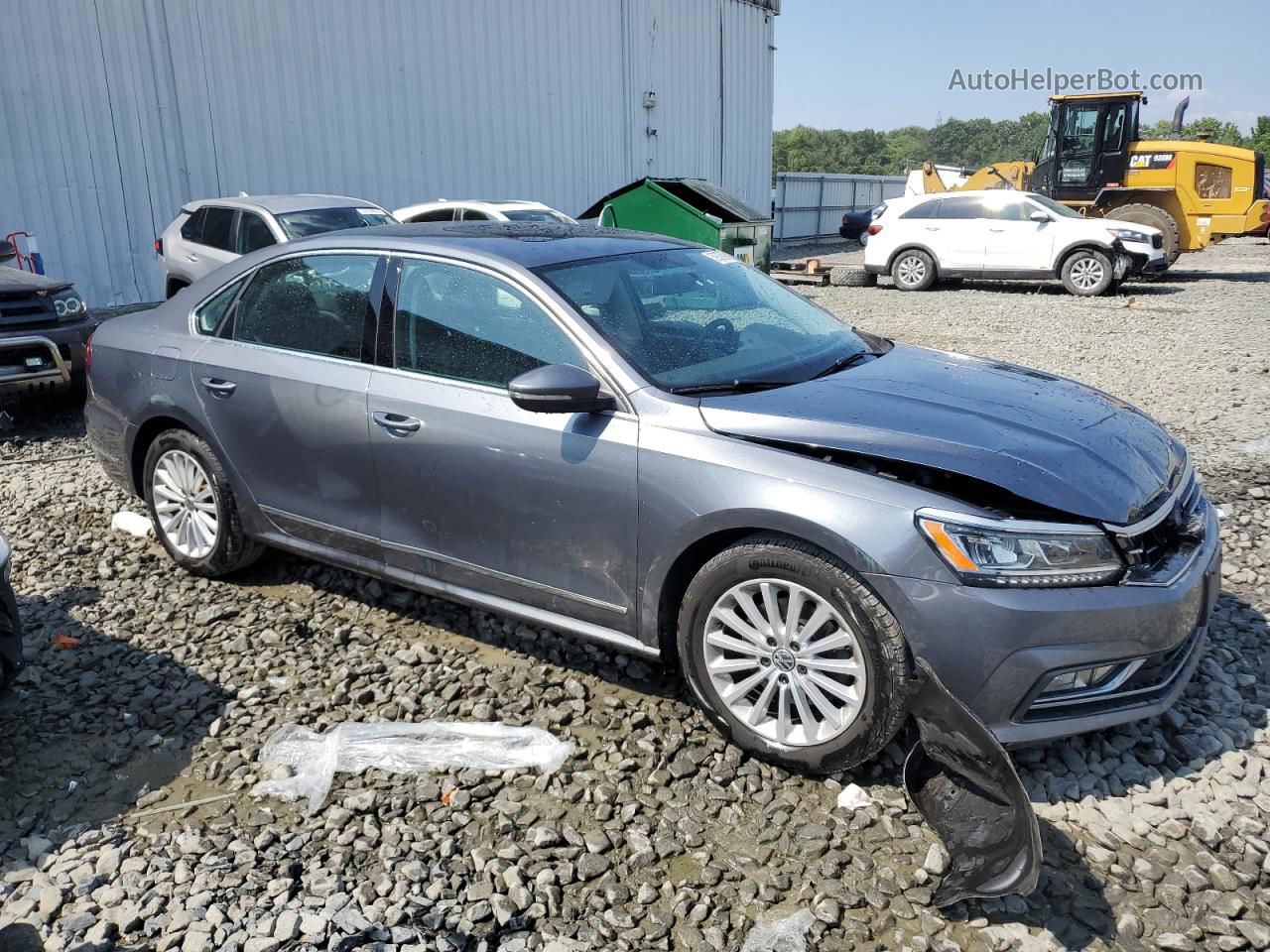 2017 Volkswagen Passat Se Серый vin: 1VWBT7A35HC047274