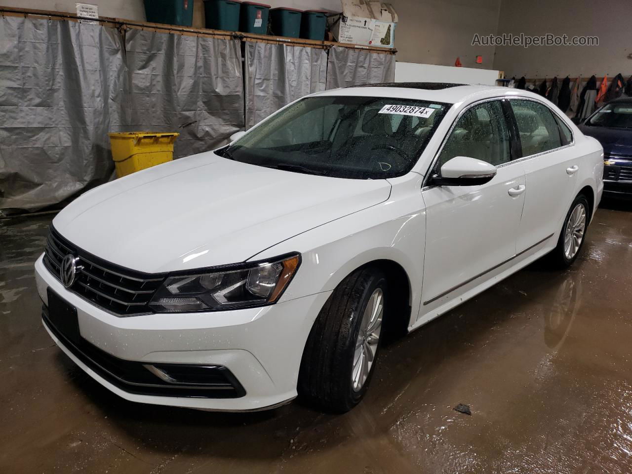 2017 Volkswagen Passat Se White vin: 1VWBT7A35HC051941