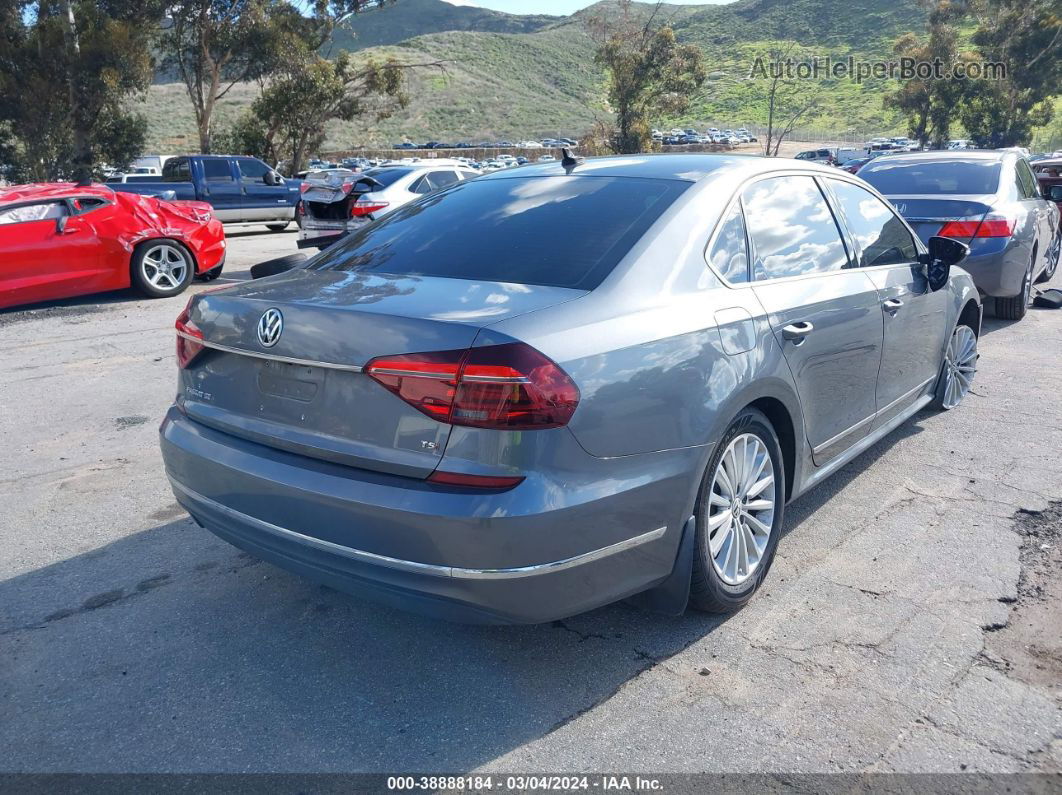 2017 Volkswagen Passat 1.8t Se Gray vin: 1VWBT7A35HC076855