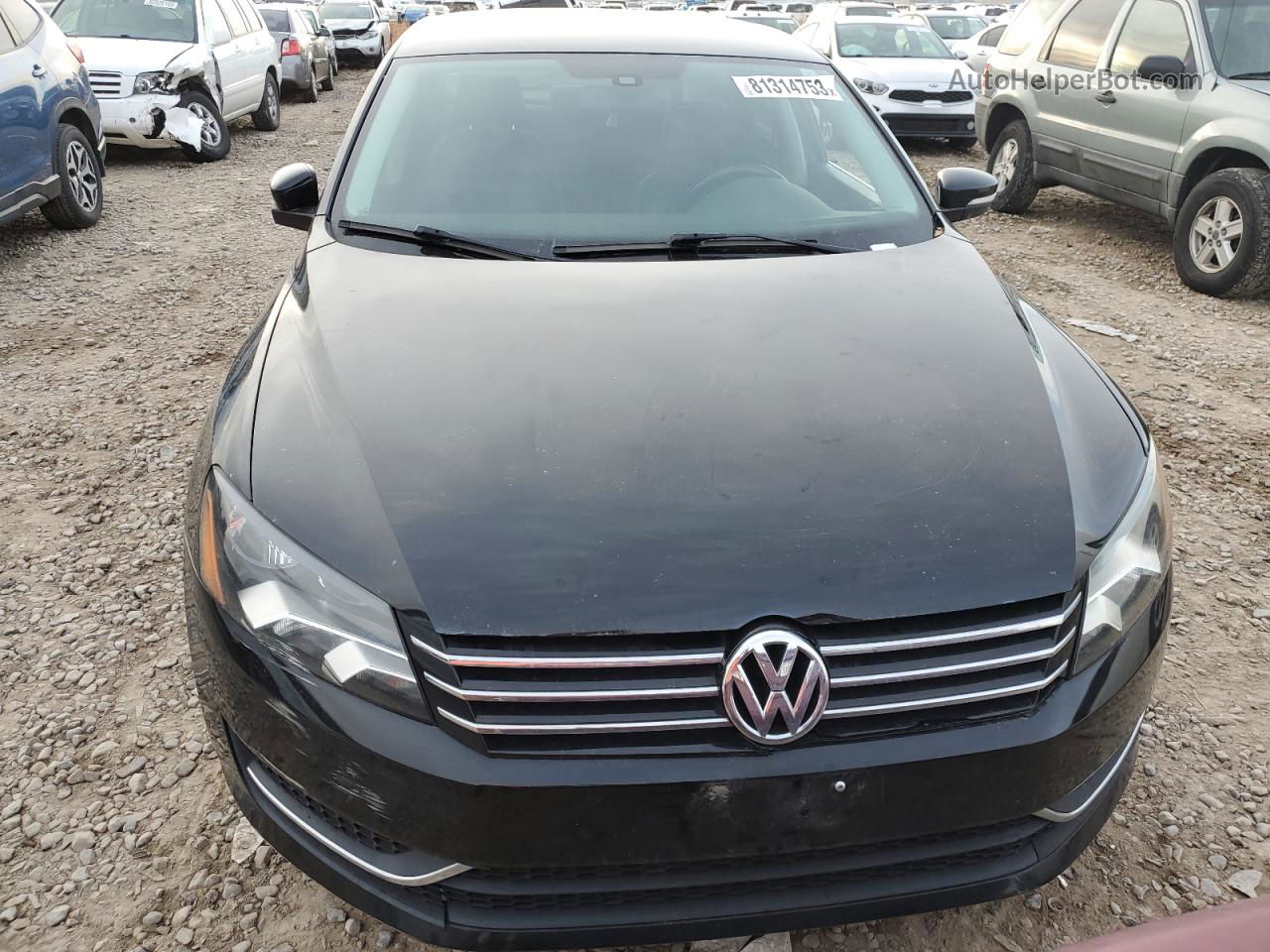 2014 Volkswagen Passat Se Черный vin: 1VWBT7A36EC102973