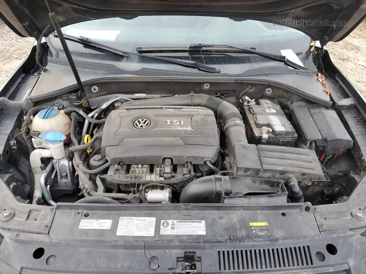 2014 Volkswagen Passat Se Черный vin: 1VWBT7A36EC102973