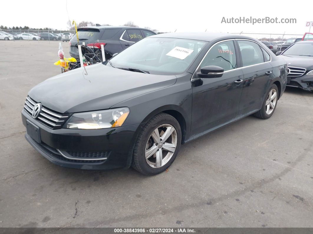 2014 Volkswagen Passat 1.8t Se Black vin: 1VWBT7A36EC106814