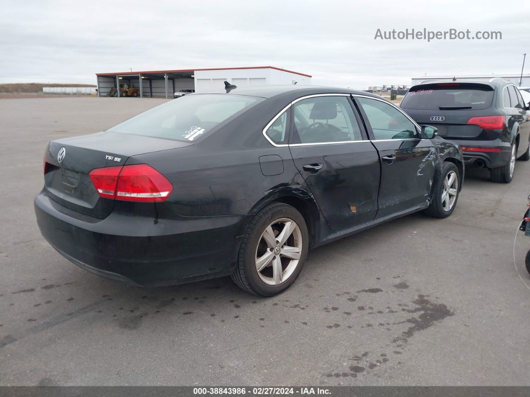 2014 Volkswagen Passat 1.8t Se Black vin: 1VWBT7A36EC106814