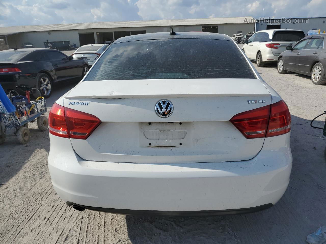 2015 Volkswagen Passat Se Белый vin: 1VWBT7A36FC005838