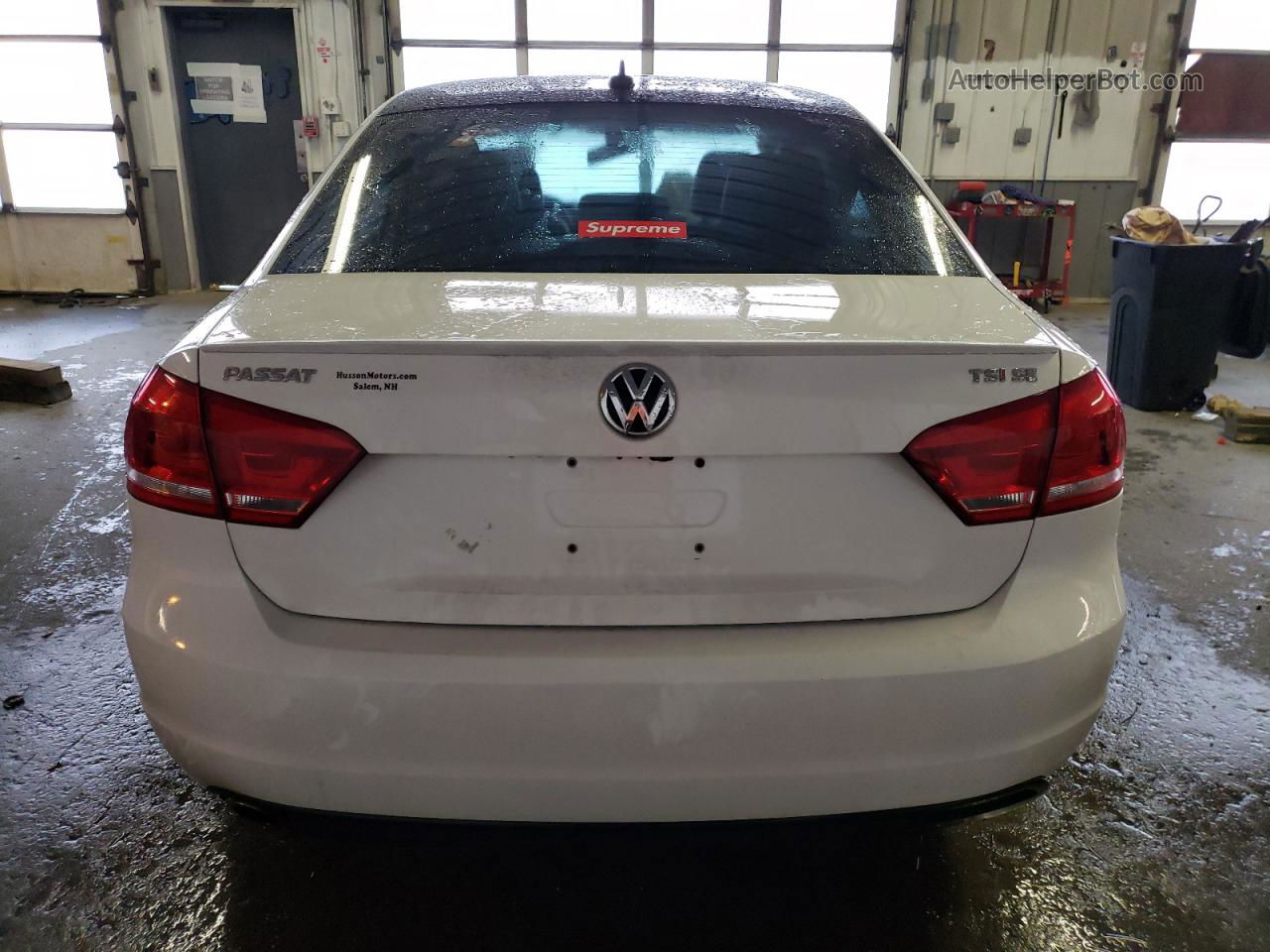 2015 Volkswagen Passat Se White vin: 1VWBT7A36FC045014