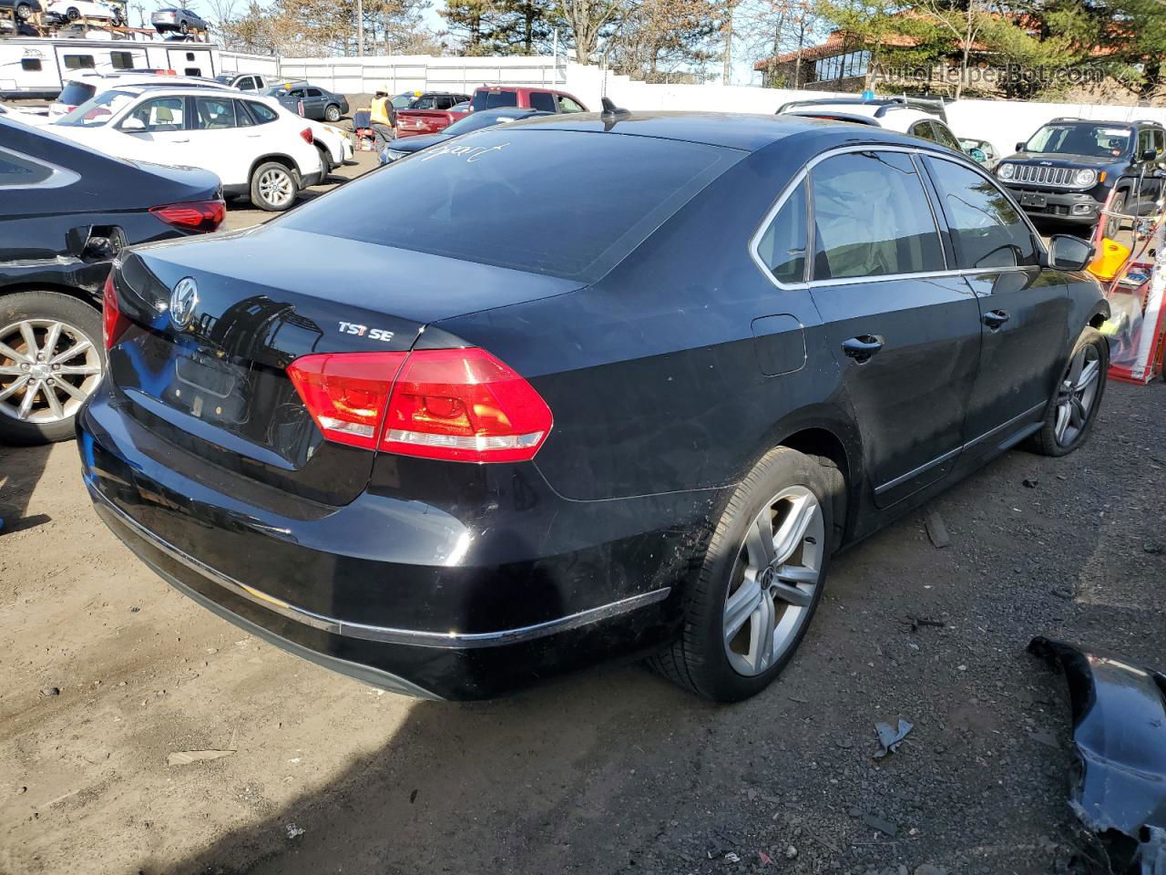 2015 Volkswagen Passat Se Черный vin: 1VWBT7A36FC049418