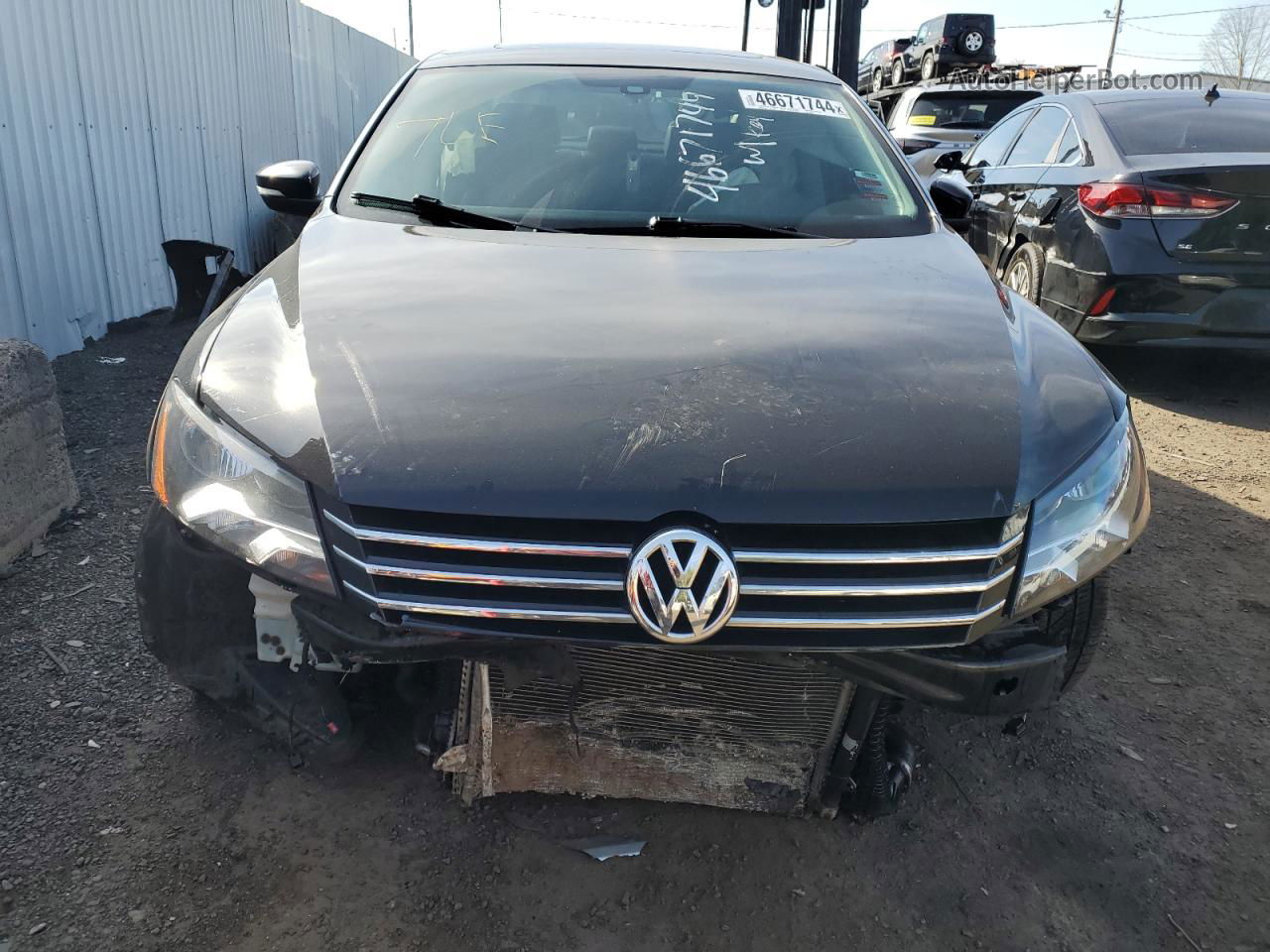 2015 Volkswagen Passat Se Черный vin: 1VWBT7A36FC049418