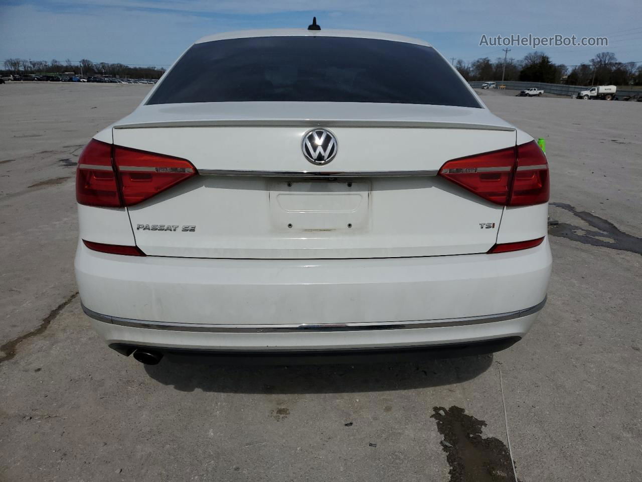 2016 Volkswagen Passat Se Белый vin: 1VWBT7A36GC068438