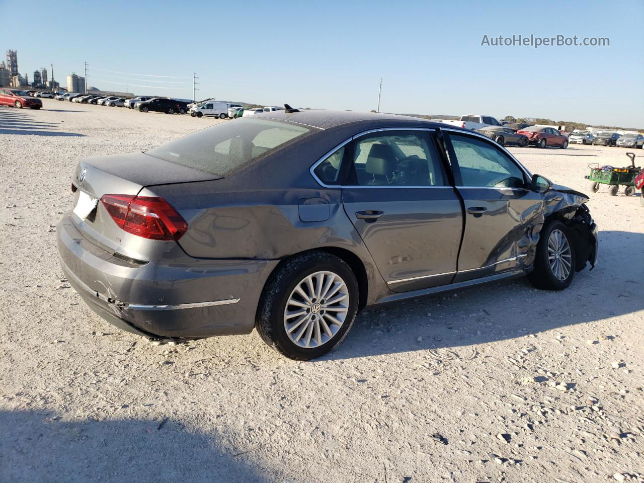 2017 Volkswagen Passat Se Серый vin: 1VWBT7A36HC043248