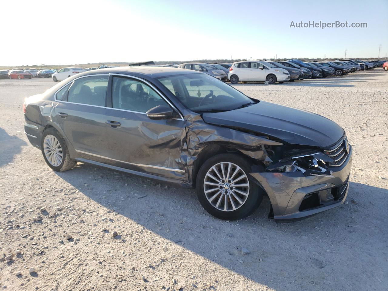 2017 Volkswagen Passat Se Gray vin: 1VWBT7A36HC043248