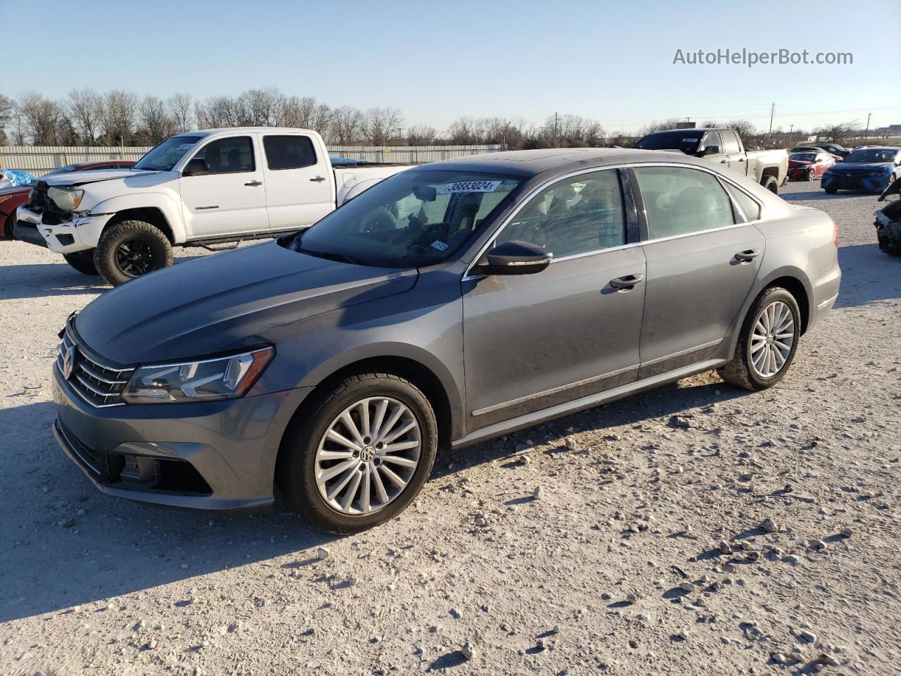 2017 Volkswagen Passat Se Серый vin: 1VWBT7A36HC043248