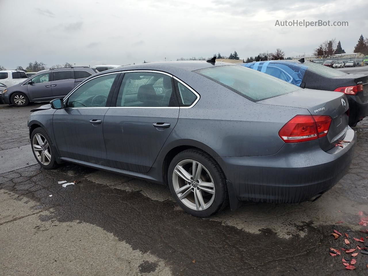 2014 Volkswagen Passat Se Gray vin: 1VWBT7A37EC033243