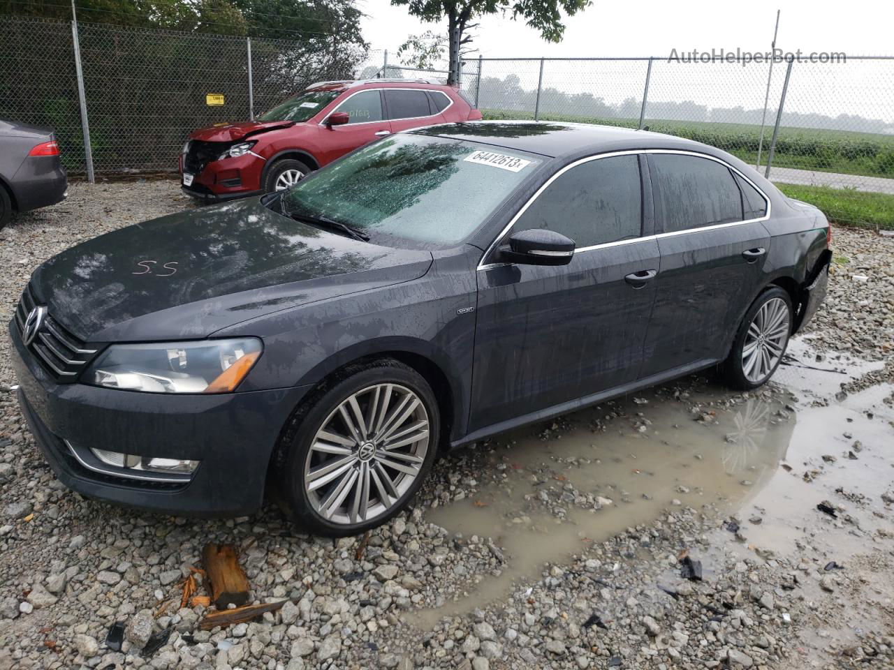 2014 Volkswagen Passat Se Черный vin: 1VWBT7A37EC075282