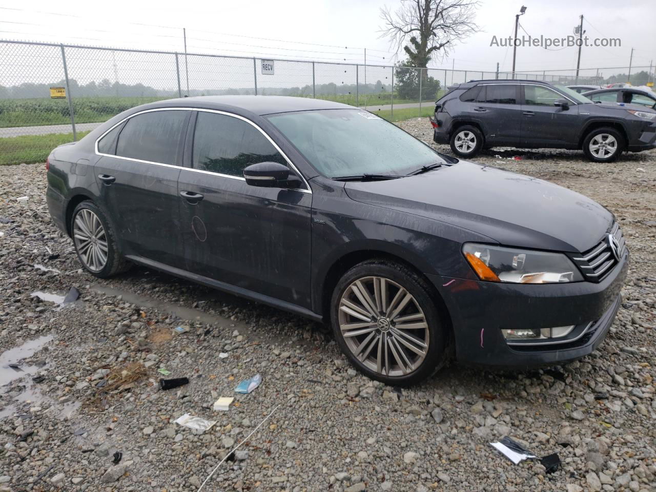 2014 Volkswagen Passat Se Черный vin: 1VWBT7A37EC075282