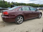 2014 Volkswagen Passat Se Burgundy vin: 1VWBT7A37EC098769