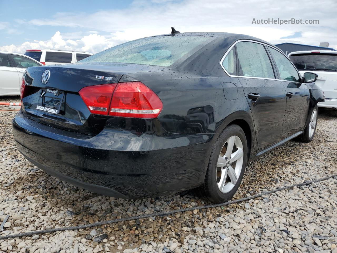 2015 Volkswagen Passat Se Черный vin: 1VWBT7A37FC044244