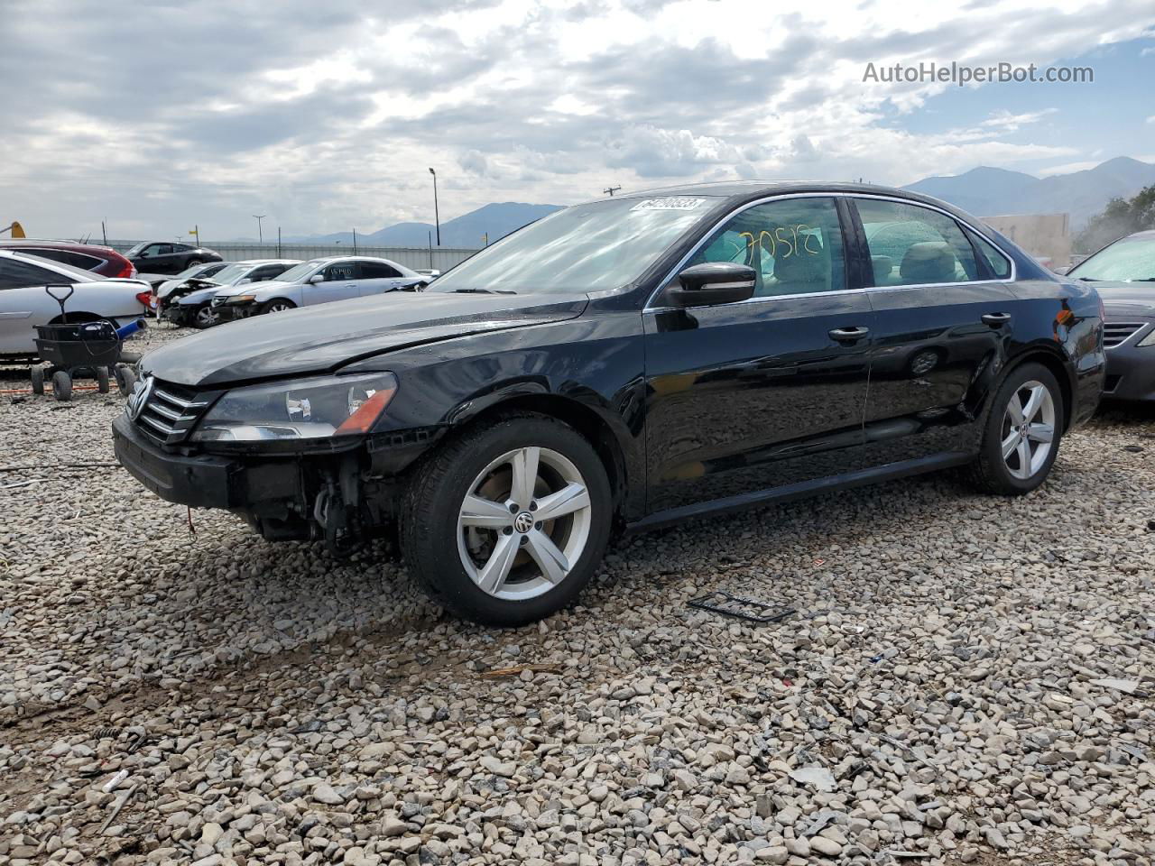 2015 Volkswagen Passat Se Black vin: 1VWBT7A37FC044244