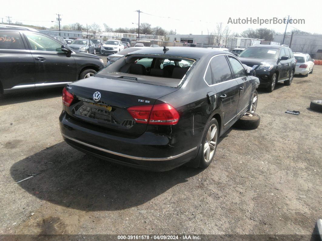 2015 Volkswagen Passat 1.8t Se Black vin: 1VWBT7A37FC070195