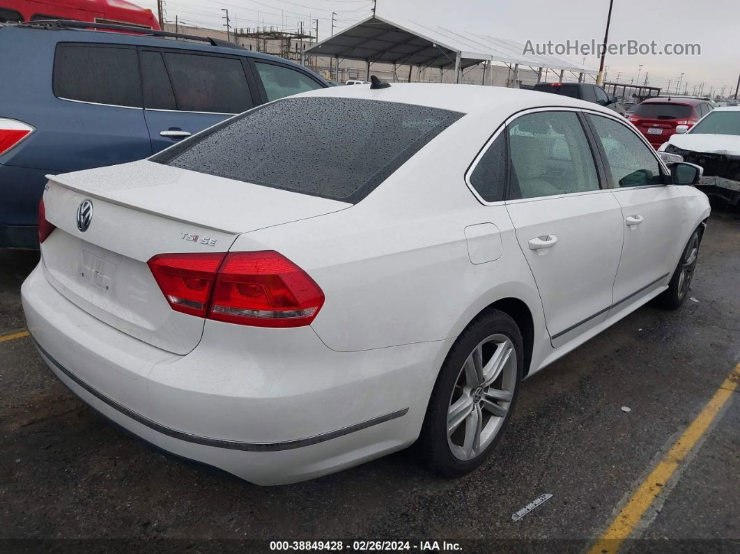 2015 Volkswagen Passat 1.8t Se White vin: 1VWBT7A37FC104135