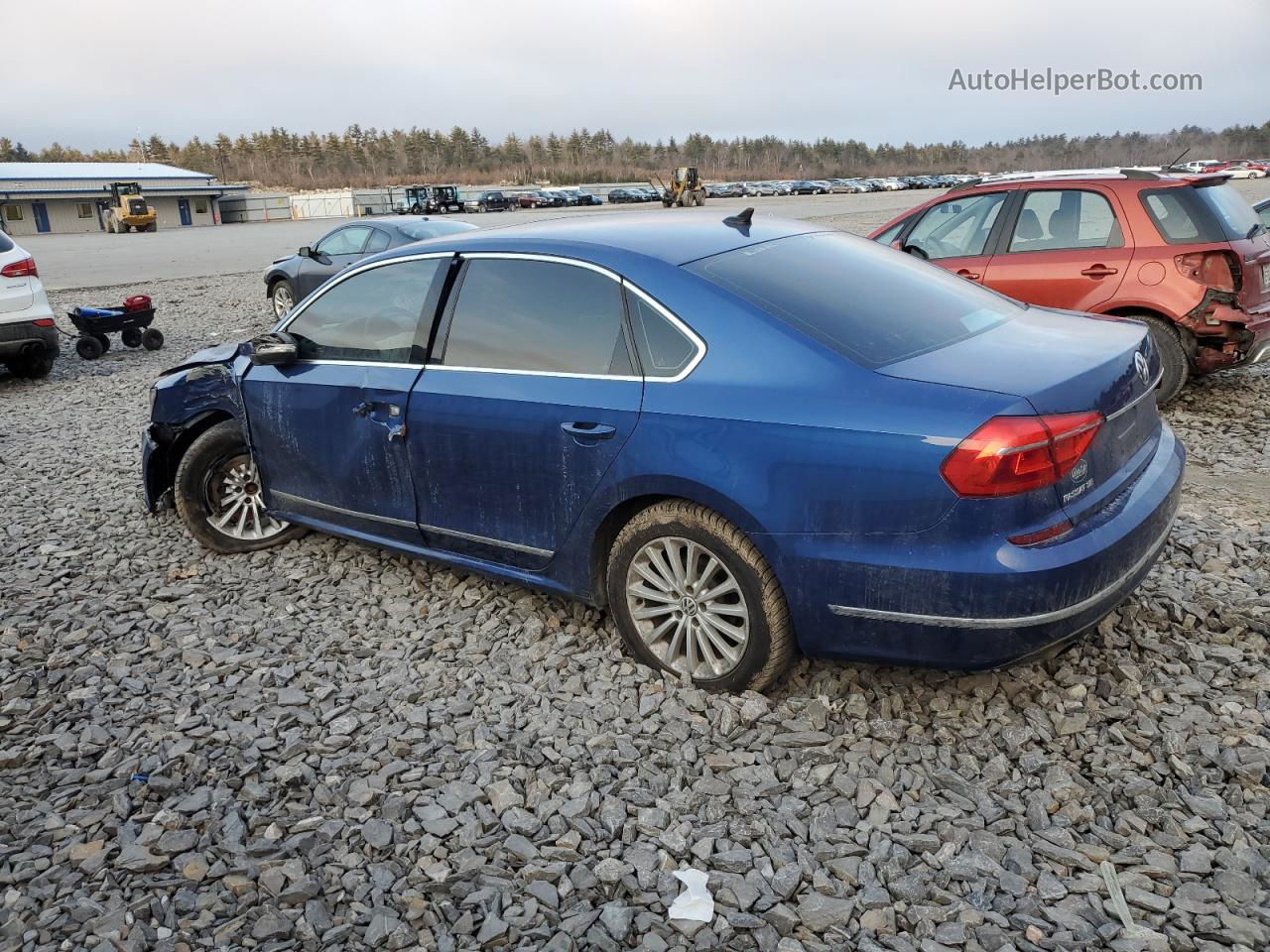 2016 Volkswagen Passat Se Blue vin: 1VWBT7A37GC040275