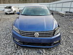 2016 Volkswagen Passat Se Blue vin: 1VWBT7A37GC040275