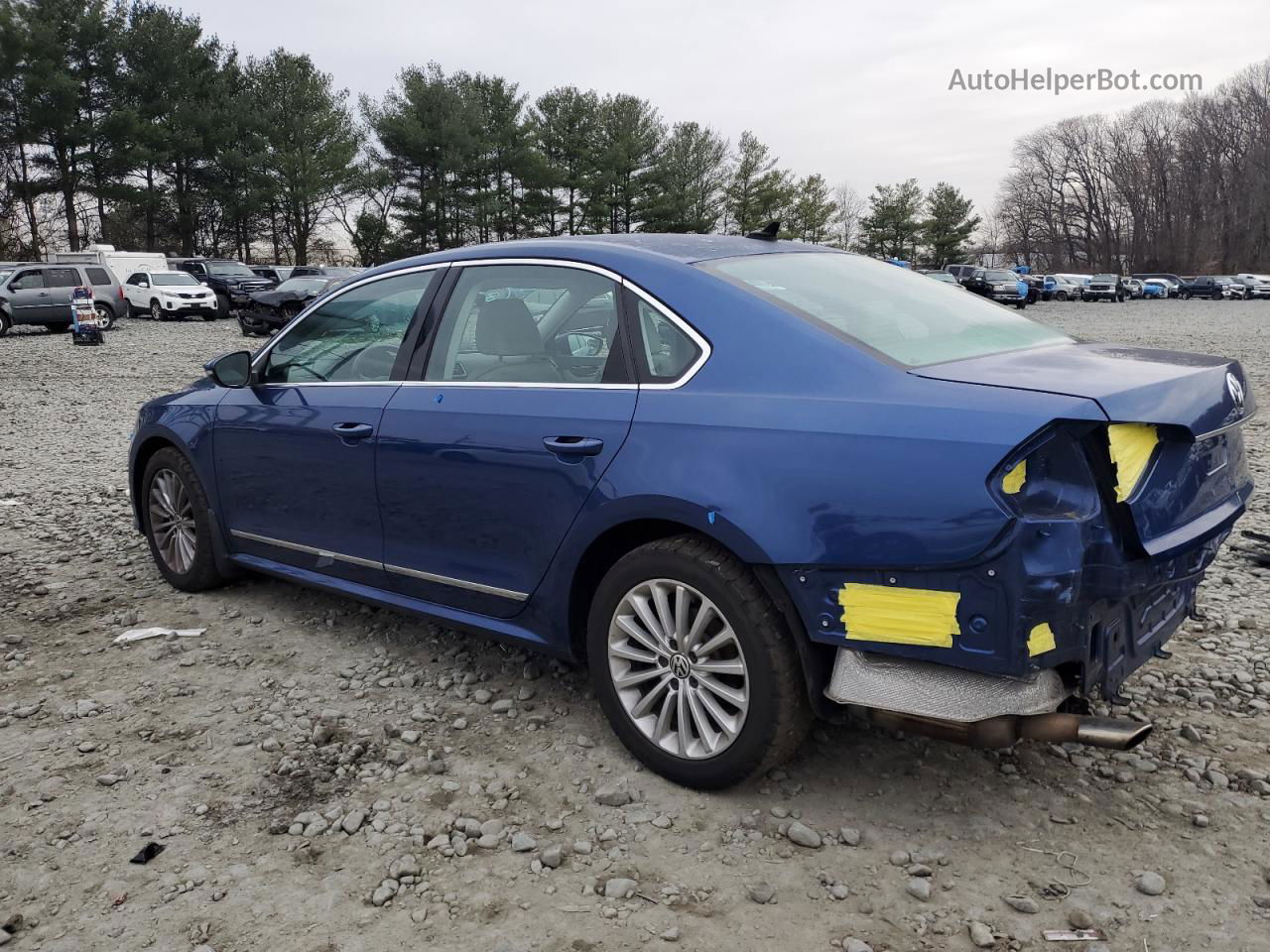 2016 Volkswagen Passat Se Blue vin: 1VWBT7A37GC052510