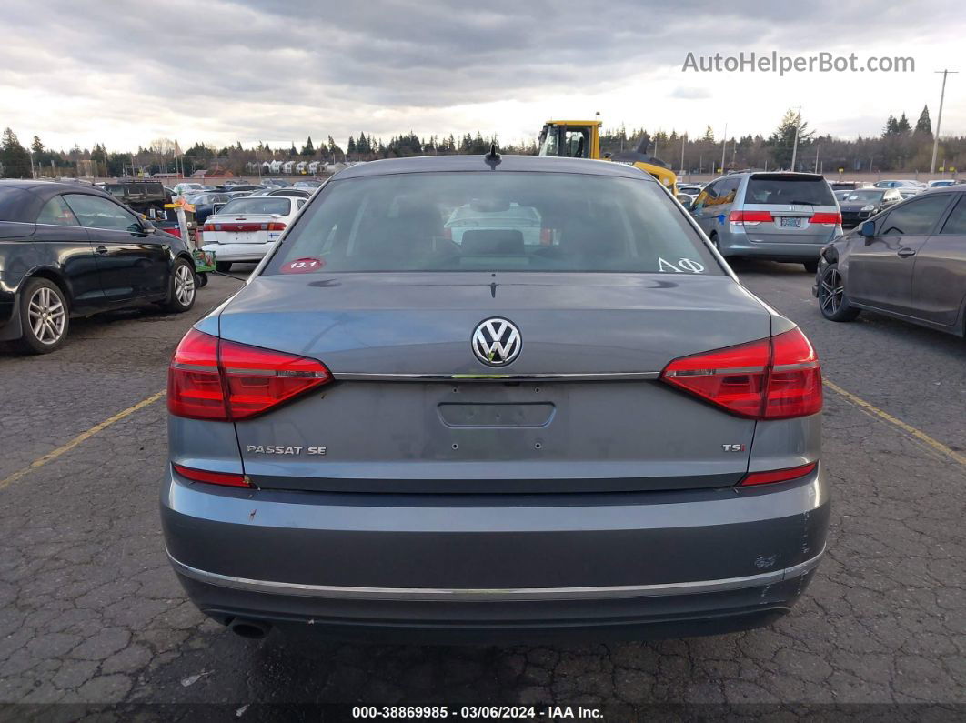 2016 Volkswagen Passat 1.8t Se Gray vin: 1VWBT7A37GC068271