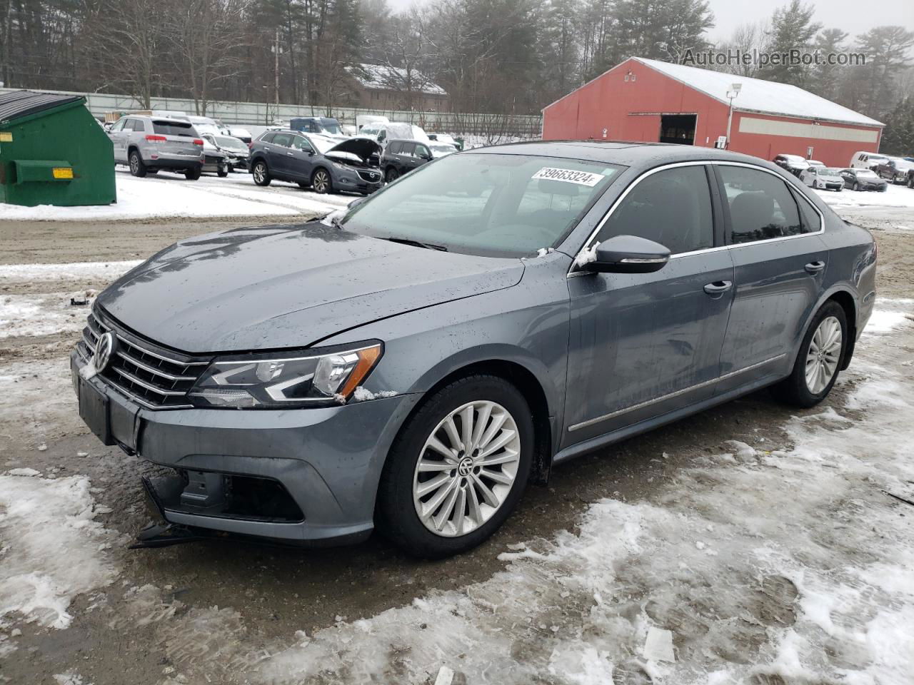 2017 Volkswagen Passat Se Gray vin: 1VWBT7A37HC000621