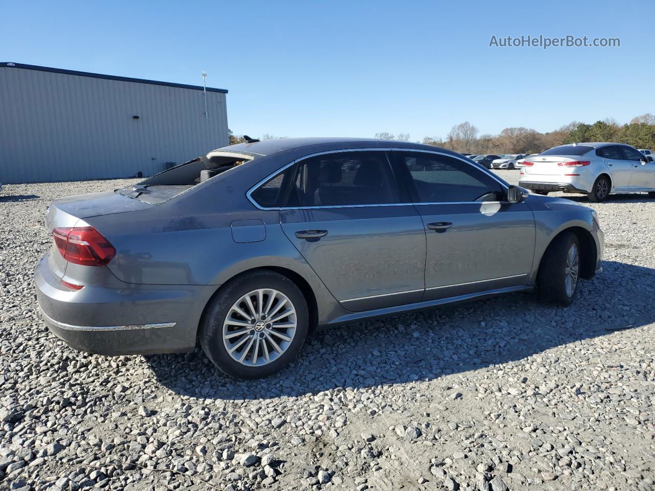 2017 Volkswagen Passat Se Серый vin: 1VWBT7A37HC022957