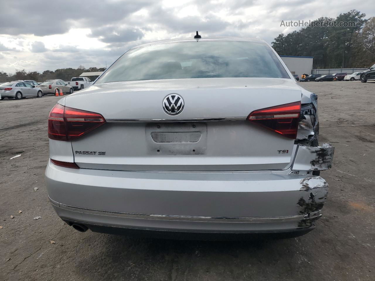 2017 Volkswagen Passat Se Silver vin: 1VWBT7A37HC029598