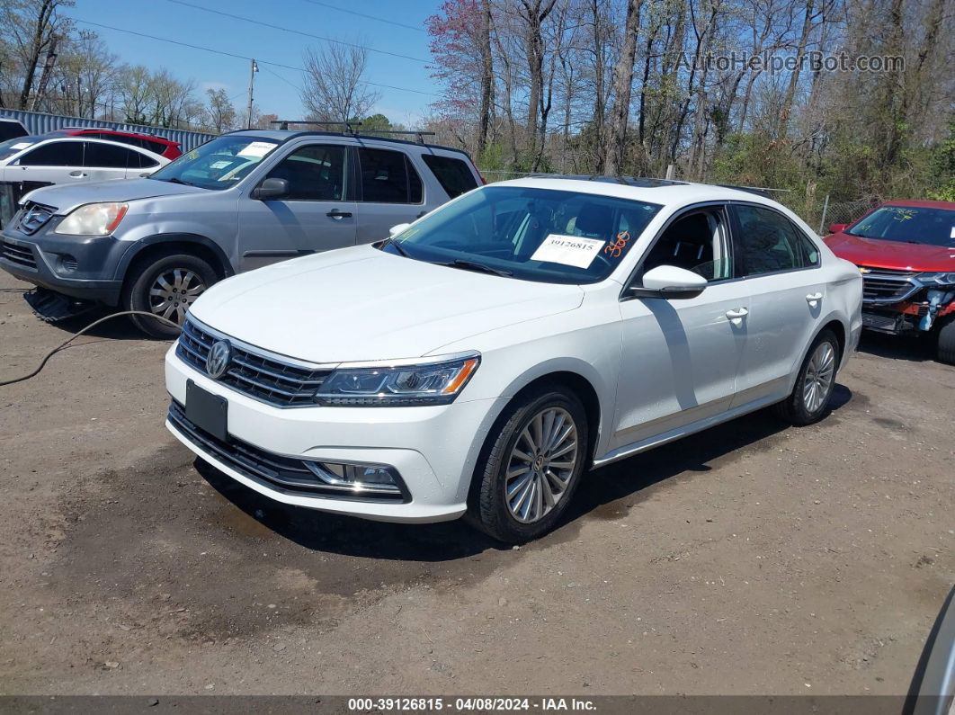 2017 Volkswagen Passat 1.8t Se White vin: 1VWBT7A37HC030542