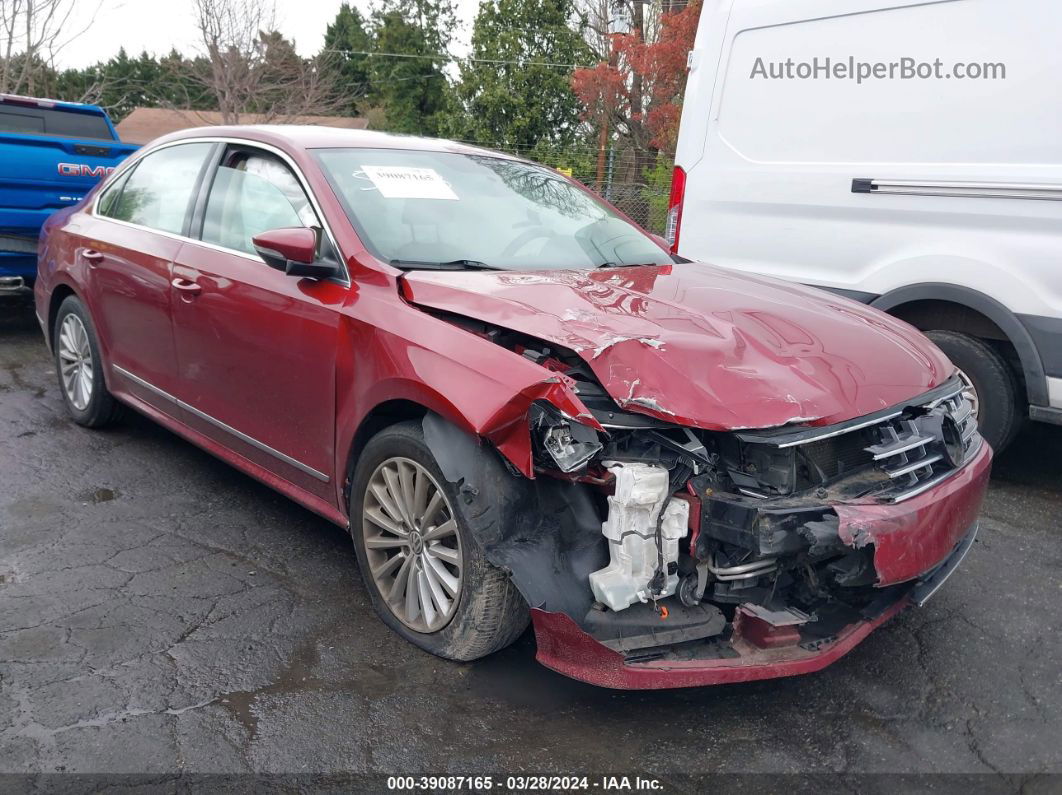 2017 Volkswagen Passat 1.8t Se Red vin: 1VWBT7A37HC055683