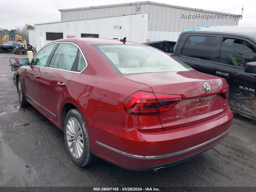 2017 Volkswagen Passat 1.8t Se Красный vin: 1VWBT7A37HC055683