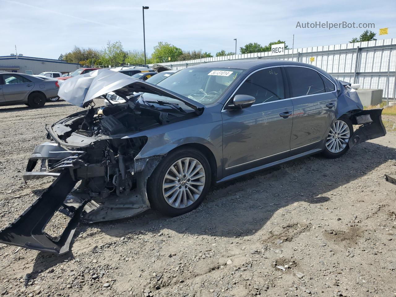 2017 Volkswagen Passat Se Gray vin: 1VWBT7A37HC070877