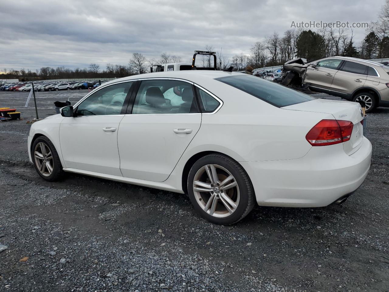 2014 Volkswagen Passat Se Белый vin: 1VWBT7A38EC089028