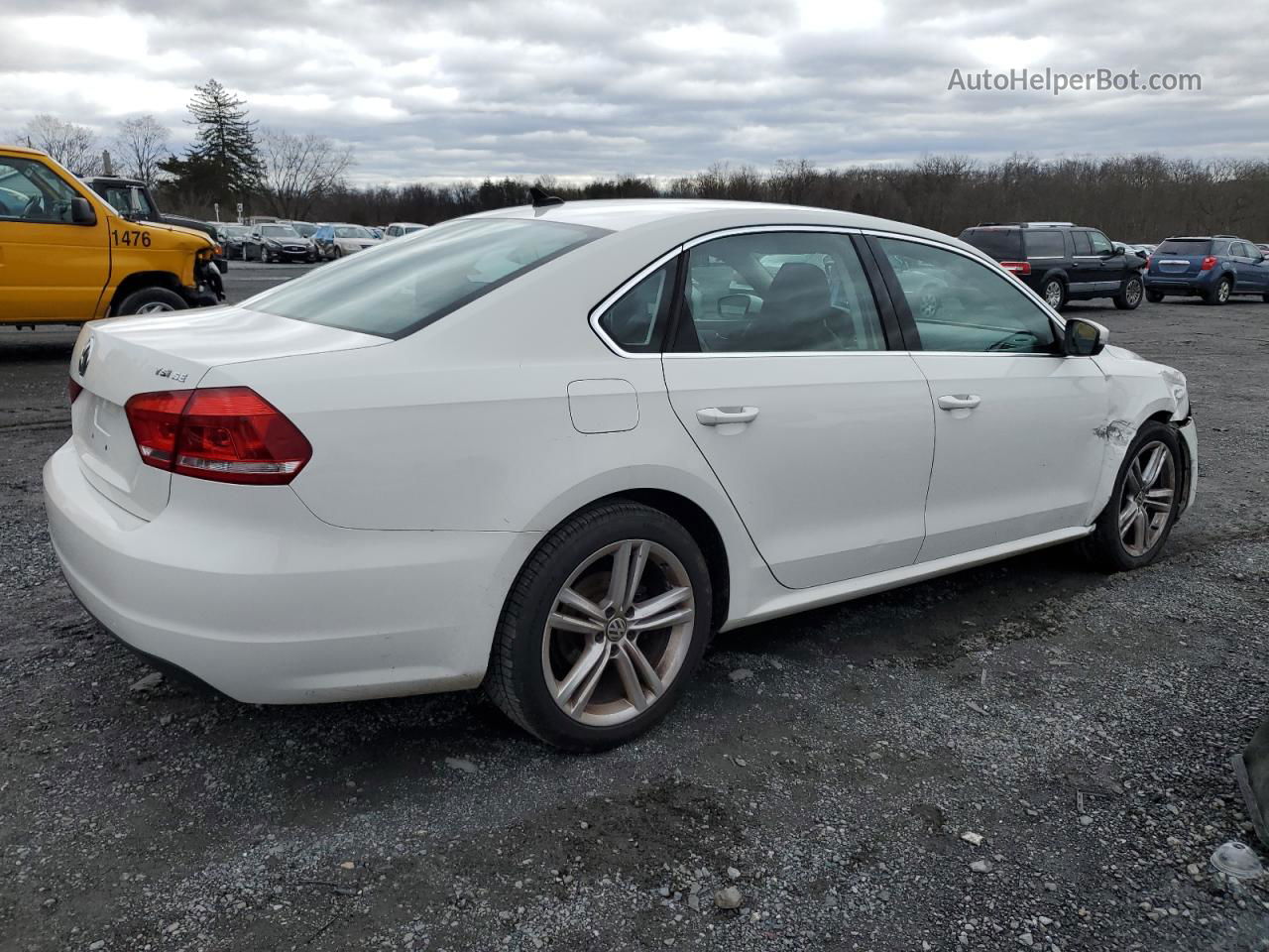 2014 Volkswagen Passat Se Белый vin: 1VWBT7A38EC089028