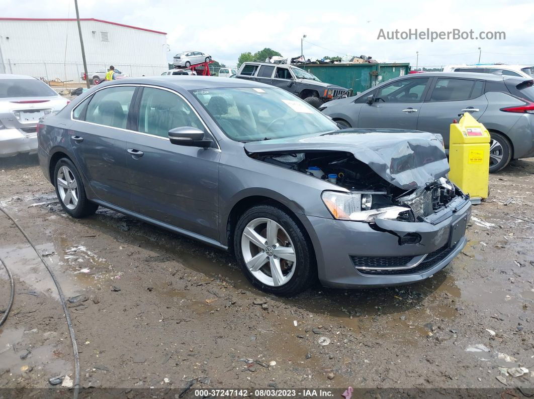 2015 Volkswagen Passat 1.8t Se Gray vin: 1VWBT7A38FC002326