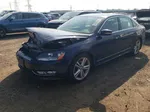 2015 Volkswagen Passat Se Синий vin: 1VWBT7A38FC031793